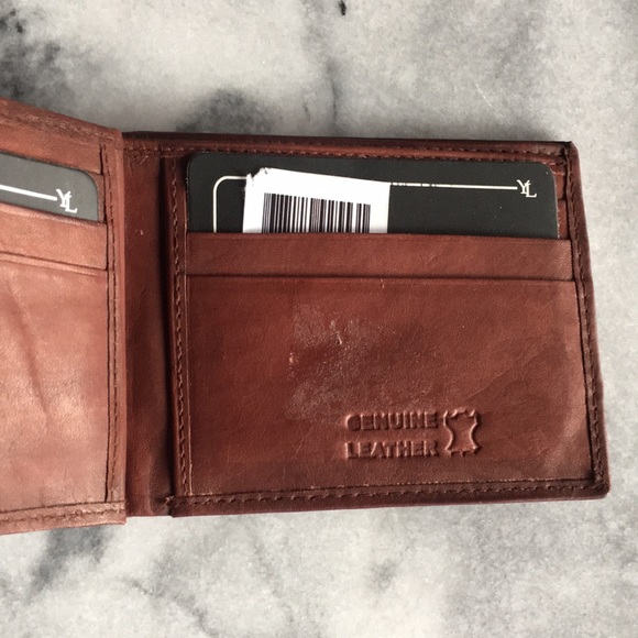 New* Saddle Brown Leather Wallet - Picture 16 of 16